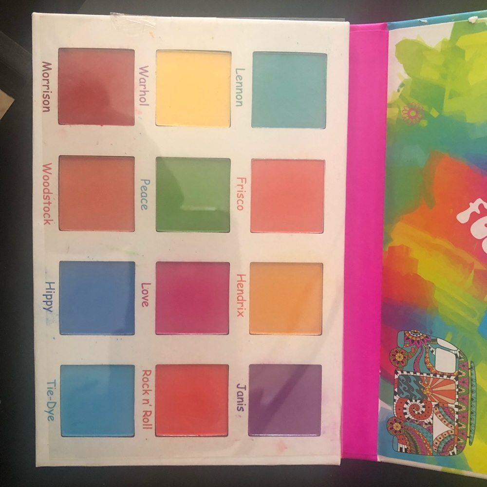 colorful eye shadow pallete